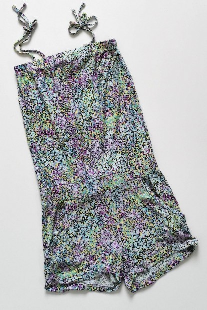 H&M virágos kislány playsuit, rövidnadrágos egyberuha - 134, 8-9 év
