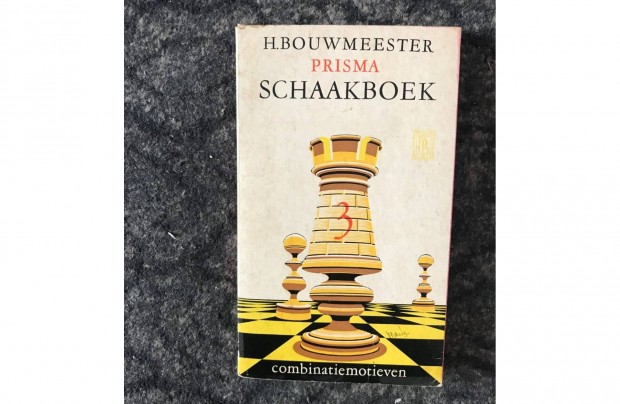 H. Bouwmeester Prisma Schaakboek 3 knyv 1962 Holland nyelv