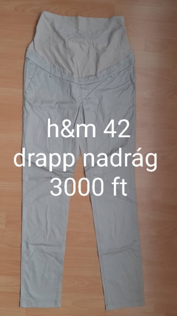 H&m 42-es drapp kismama nadrg 