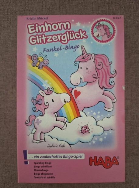 Haba Einhorn glitzergl�ck Funkel-Bingo utaz� t�rsasj�t�k