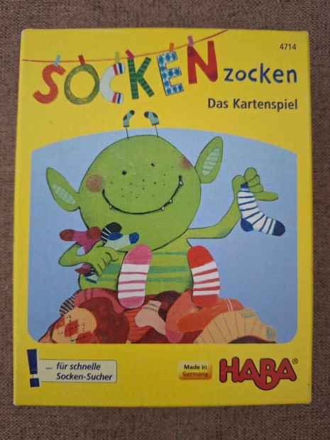 Haba Socken zocken-Zokni szrny krtyajtk