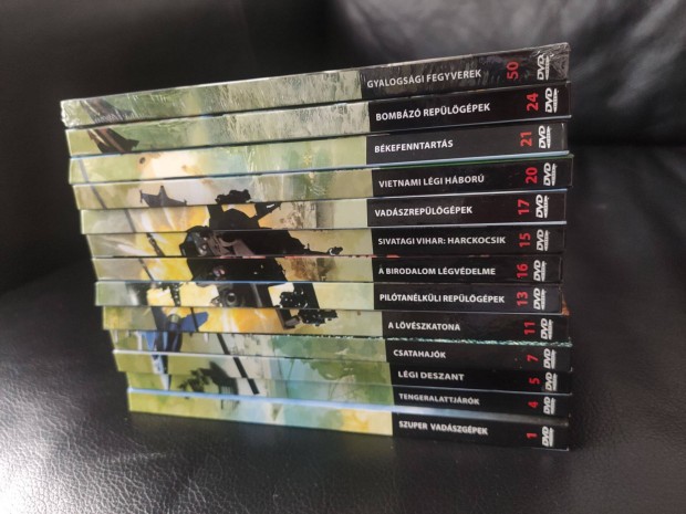 Hbork s fegyverek DVD sorozat lemezei jszerek