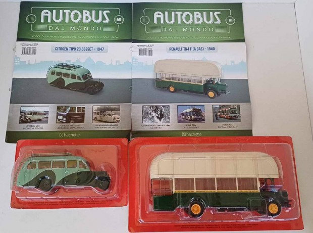 Hachette 1:43 busz modellek