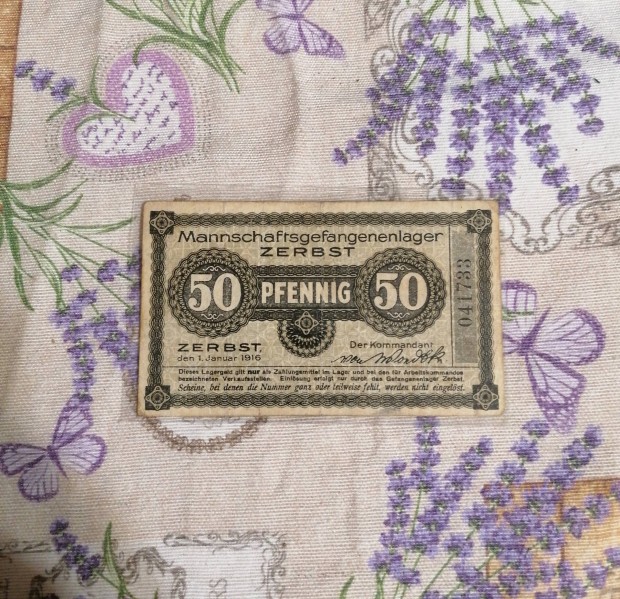 Hadifogoly tbor 50 pfennig 1916 