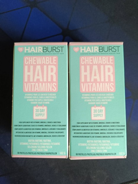 Hairbrust hajvitamin 2 doboz, bontatlan 