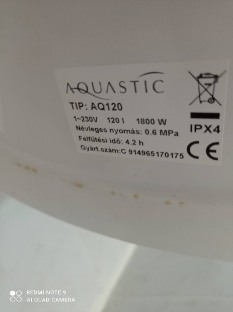 Hajdu Aquastic 120L 5 ves