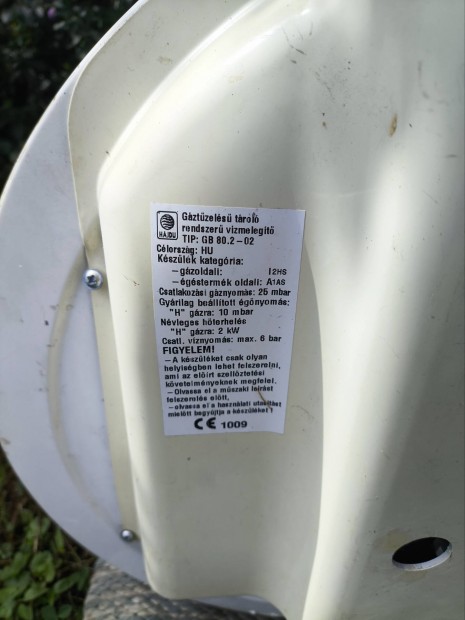 Hajdu Gázbojler 80 liter kémény nélküli