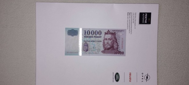 Hajtatlan 10000 forint 2012 gyönyörű bankfriss papírpénz