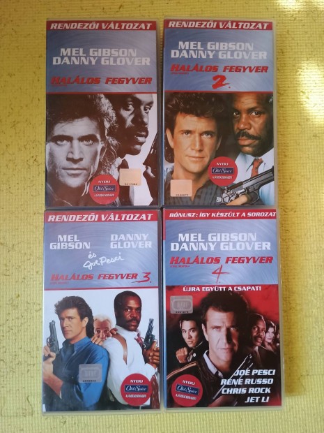 Hallos Fegyver 1-4 VHS pack