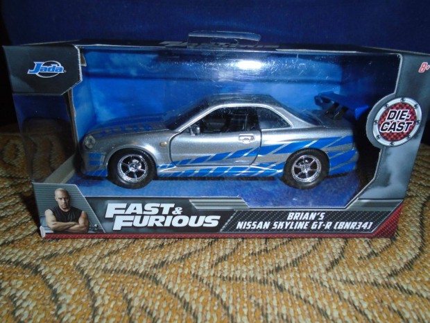 Halálos Iramban Nissan Skyline makett autó
