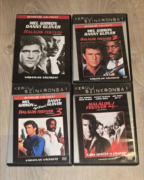 Hallos fegyver 1-4. DVD kollekci (Mel Gibson)