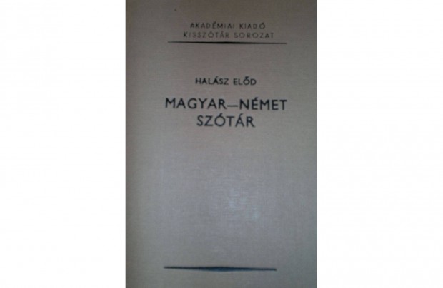 Halsz Eld : Magyar-Nmet sztr