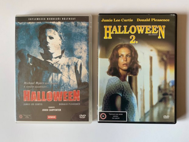 Halloween (1978) s Halloween 2 (1981) DVD ritkasg elad
