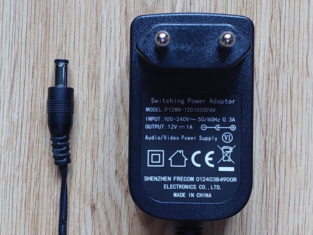 Hálózati adapter Shenzhen F12W8-120100Spav 12V-1A