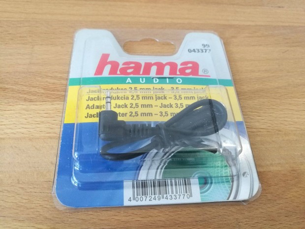 Hama Jack-csatlakozs adapter - 2,5mm dugasz-3,5mm hvely (j)