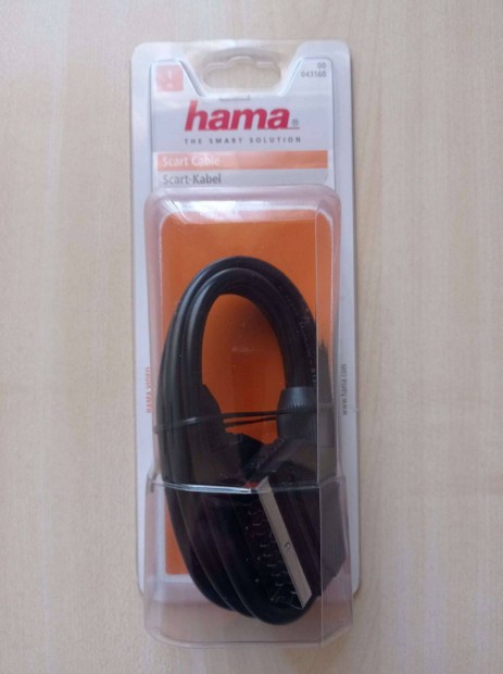 Hama Scart 21 pólusú összekötő kábel (apa-apa) - 1 m