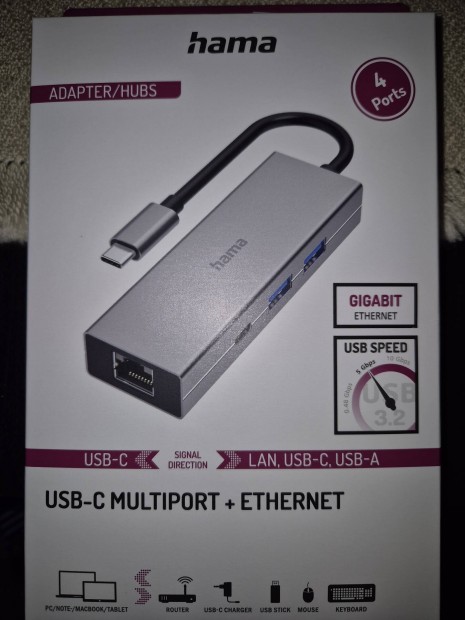 Hama USB-C multiport adapter hub ethernet