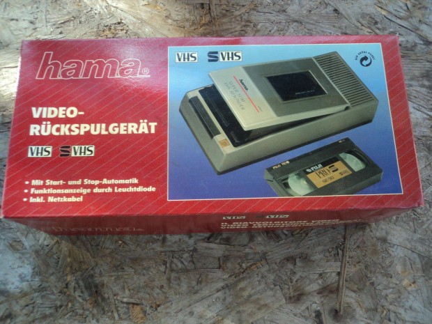 Hama VHS videokazetta visszateker