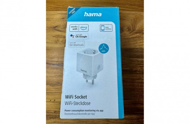 Hama Wifi-s okos konnektor, fogyasztsmrvel (Google home, Alexa)