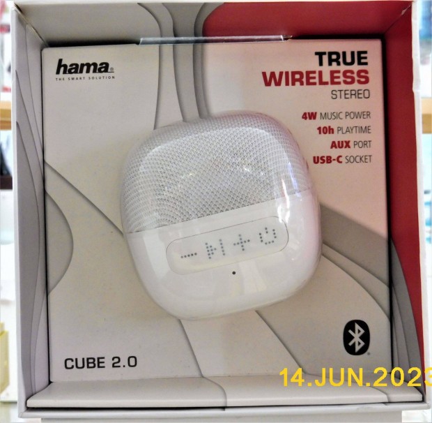 Hama ( 188209) Cube 2.0 Bluetooth hangfal Kihangosító funkció Fehér
