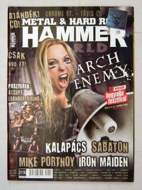 Hammer World 2012/6.szm Jnius (No.245) poszterrel