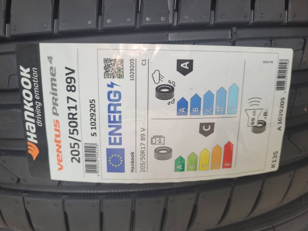 Hankook 205/50/R17 gumi 4 db