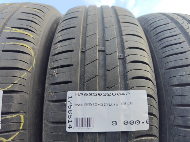 Hankook KINERGY ECO K425 175/65R14 82T DOT4516 5MM HASZNÁLT NYÁRIGUMI
