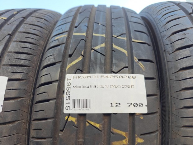 Hankook Ventus Prime 3 K125 91H 195/65R15 DOT1020 6MM HASZNÁLT