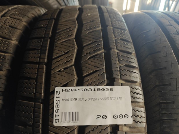 Hankook WINTER ICEPT LV 109/107T 215/65R16C DOT3719 7MM HASZNÁLT