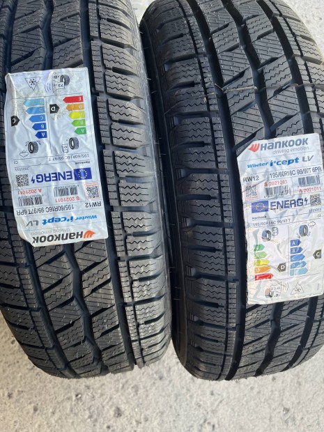 Hankook Wintericept 195/60r16C 2db új téli gumi