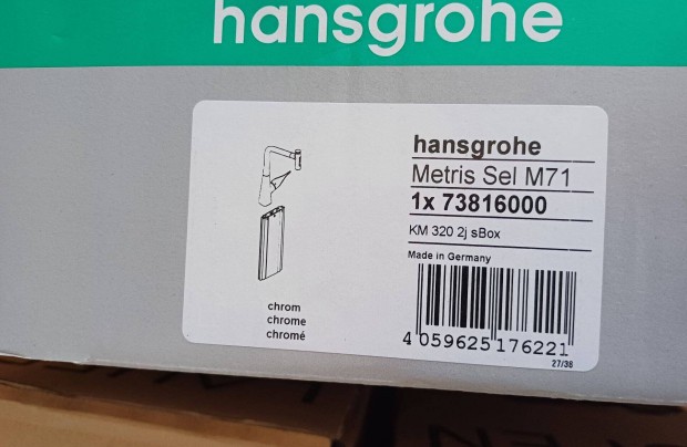 Hansgrohe Metris Select 73816000 konyhai csaptelep kihzhat kifoly