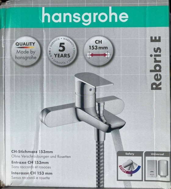 Hansgrohe Rebris E 153 mm Kád-zuhany csaptelep - Fürdőszobai csaptelep