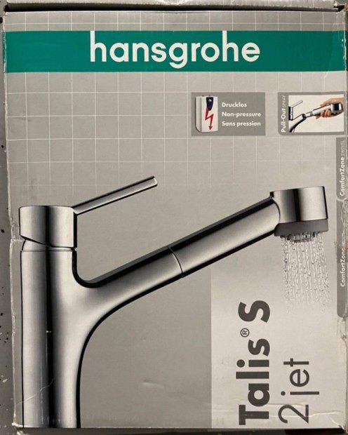 Hansgrohe Talis S mosogat csaptelep kihzhat 2 funkcis fejjel