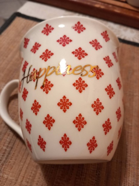 Happiness (bolgogság) feliratú bögre