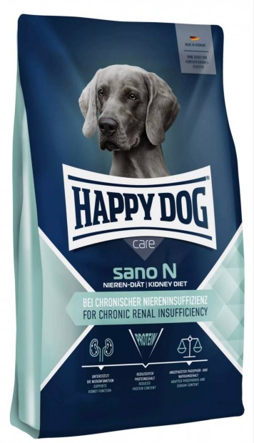 Happy Dog Care Sano N szraz kutyaeledel vesedita 7,5kg