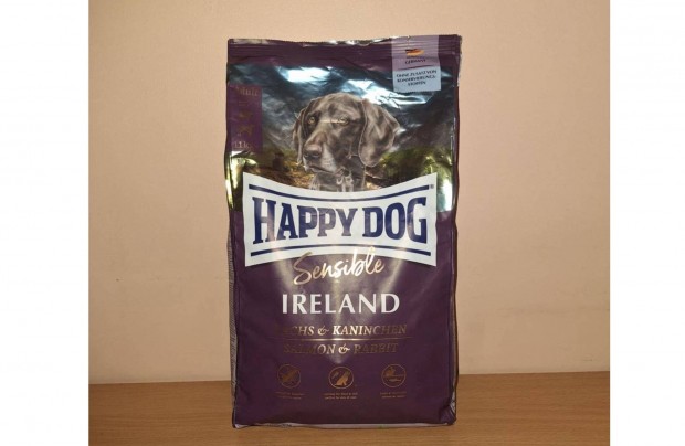 Happy Dog Sensible Ireland Adult 1 kg-s kutyatáp (lazac, nyúl)