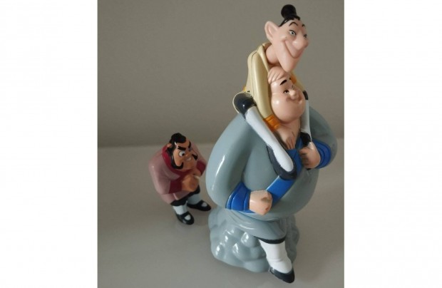 Happy Meal Mc Donald Mulan Chien Po,Ling,Yao figurák
