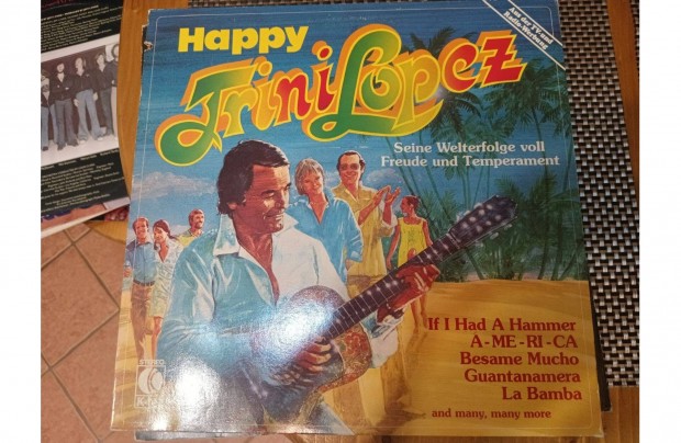 Happy Trini Lopez bakelit hanglemez elad