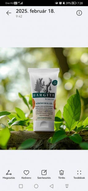 Hargita Kincsei Körömvirág gél 150 ml, kozmetikum,
