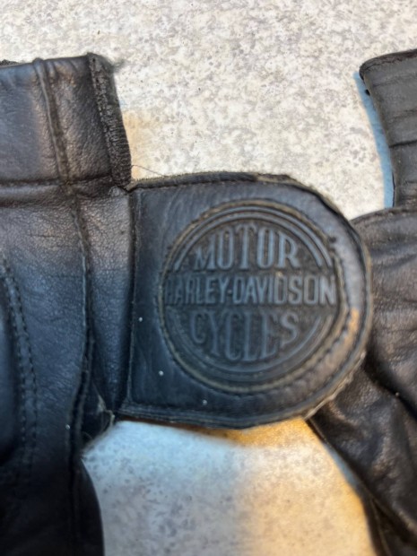 Harley Davidson bőr motoros rövid kesztyű, L