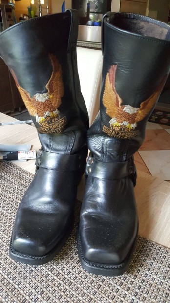 Harley Davidson motoros n�i b�rcsizma 38