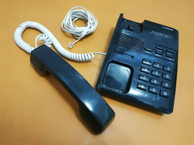 Harmony RS802TPM10 - retro vezetkes, nyomgombos telefon, fekete