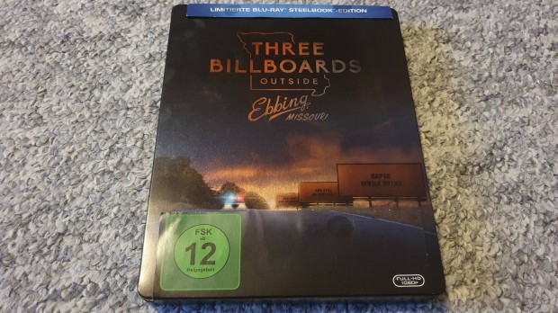 Hrom risplakt Ebbing hatrban blu-ray steelbook (csere is)