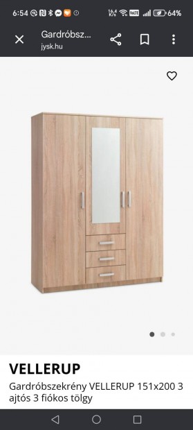 H�romaj�s gardr�b szekr�ny