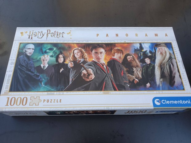 Harry Potter 1000db-os panorma puzzle - Clementoni +ajndk sapka