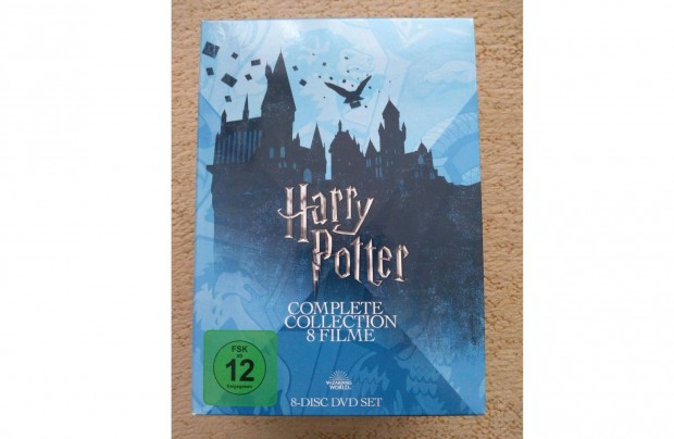 Harry Potter 1-8 DVD 20. vforduls dszdobozos kiads (nmet/angol)