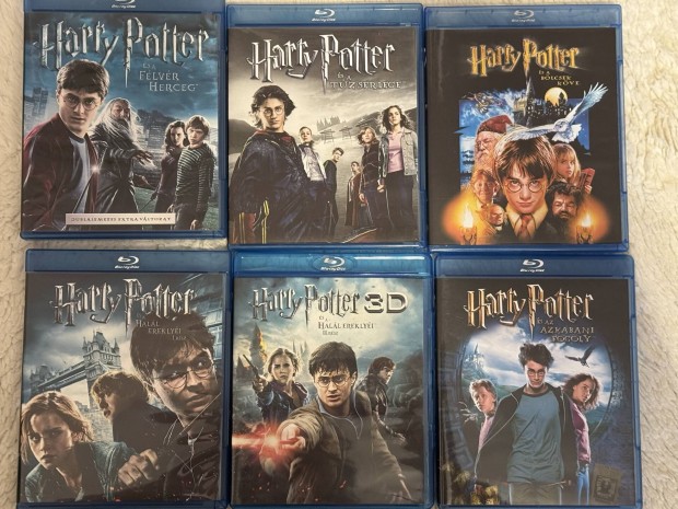 Harry Potter Bluray dvd film lemezek eladak