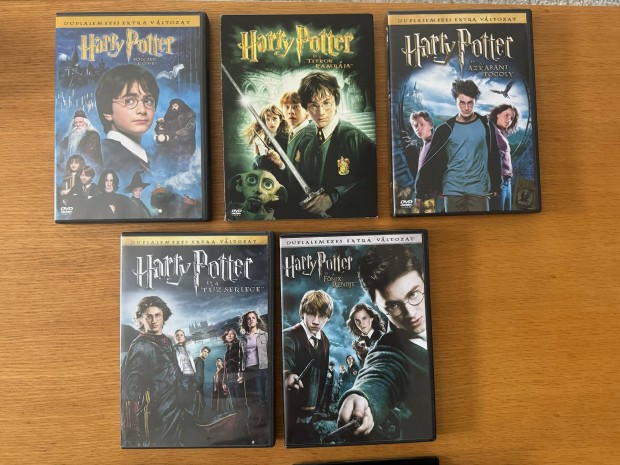 Harry Potter DVD sorozat 1-5, Duplalemezes!