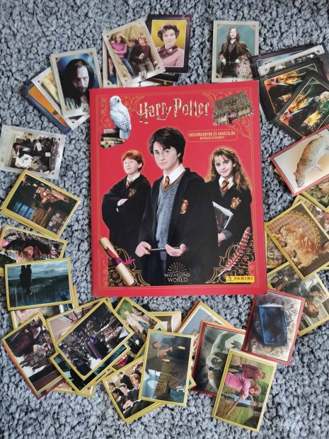 Harry Potter Panini matrics album, sok matricval, krtyval 3000 Ft