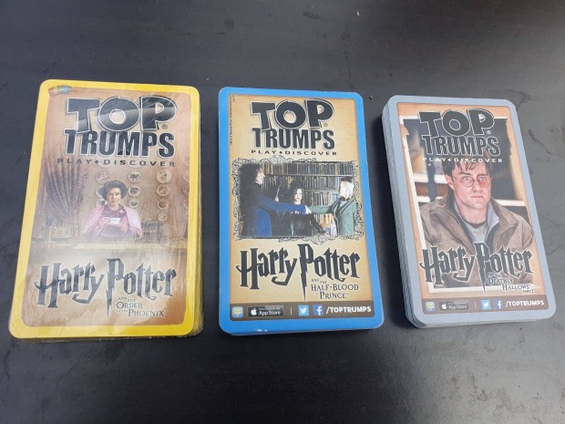 Harry Potter -4 pakli j, angol nyelv krtya - Top Trumps Card Game